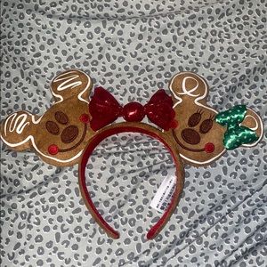 GINGERBREAD MICKEY AND MINNIE EARS